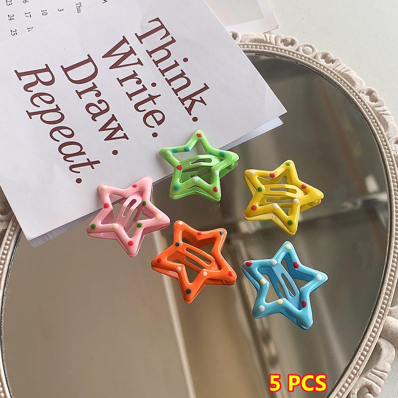 

Супер Милый Набор Заколок для Волос Звезда Женщины Девушки Дети Зажимы для Волос Невидимки Заколки Аксессуары Заколка Зажимы для Волос Головной Убор about 3 cm