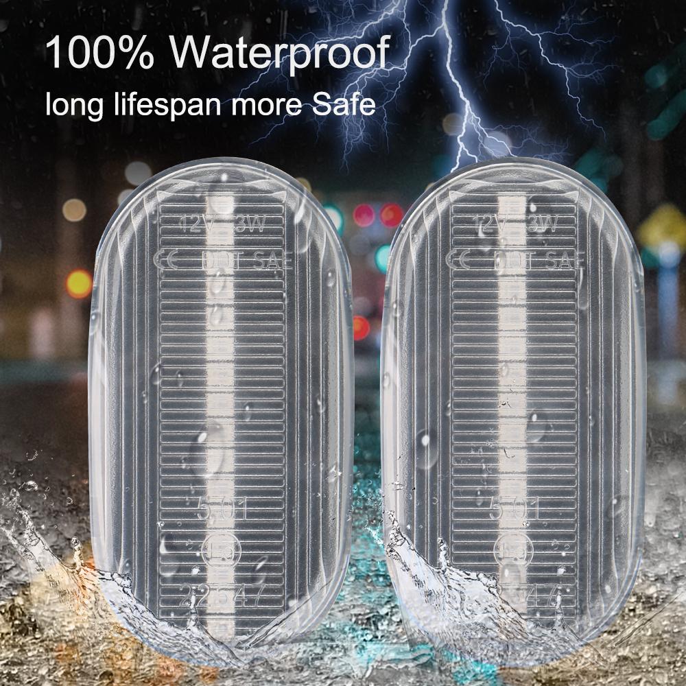 Turn Indicators Turn Signal Indicator LED Car Dynamic Side Marker 2PCS