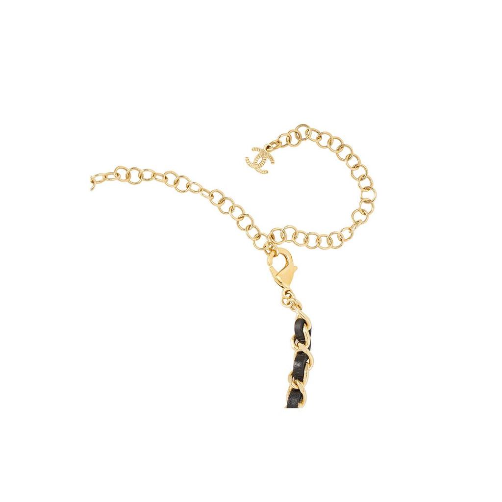 Chanel Classic Logo Pendant Metal Necklace Women Necklace Black AB8833-B08644-NJ235