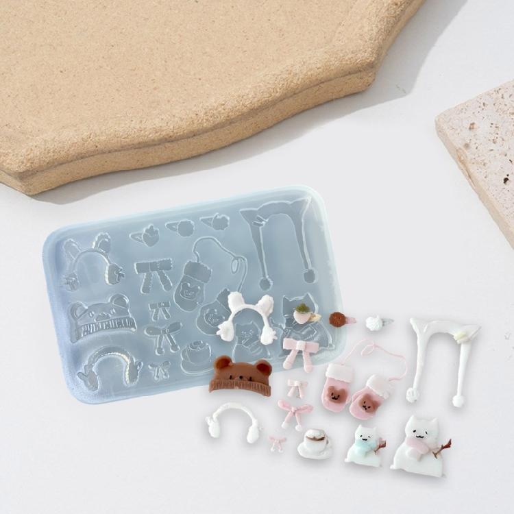 Epoxidharz Anhängerform Hitzebeständige Silikon Schmuckform Winterhandschuh Zubehör Bastelform