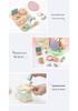 Korean-Style Wooden Makeup Toy Set for Girls: Colorful Eyeshadow, Powder, Lipstick & Perfume