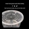 Tongyuan Disposable 500ml Round Transparent Takeaway Food Container