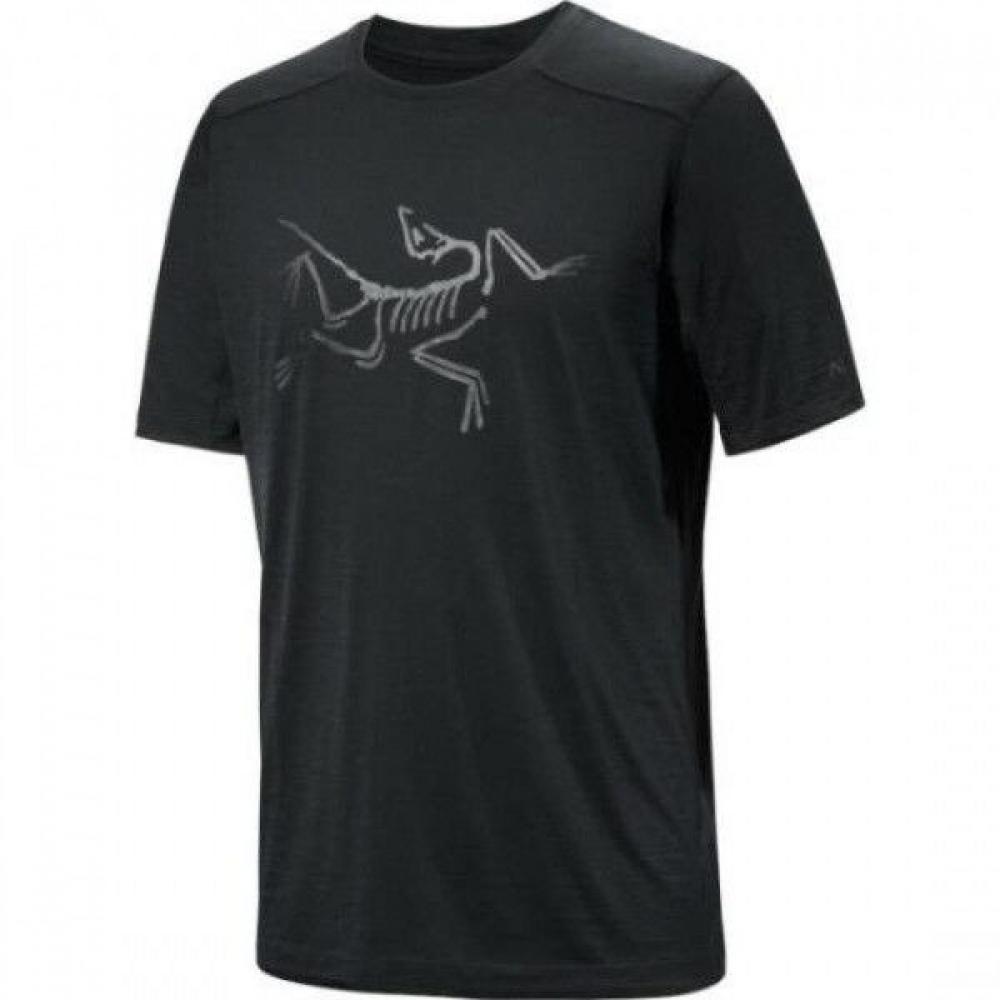 Arcteryx Men Merino Wool Logo Shirt Ss Black Atpsm06796blk S