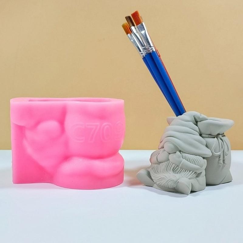 Vaze suculente unice Matrite pentru suport pentru pixuri Forme frumoase din silicon pentru ghiveci Forme flexibile pentru containere pentru proiecte de artizanat