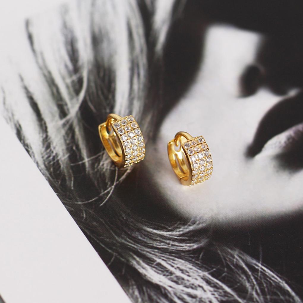 1 Paar Sterling Silber Ohrringe Mode Klein Breit Ohrring Damen Ohrring Charmantes Schmuckstück Damen Kleidung Accessoires Party