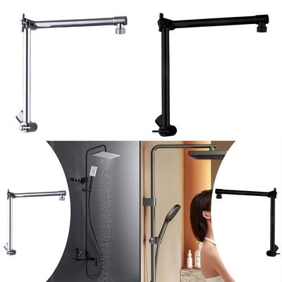 Bath Shower Extension Arm 18inch G1/2 Universal Connection Adjustable Easy Assemble Anti Leak Head Extender Shower Arm Extender