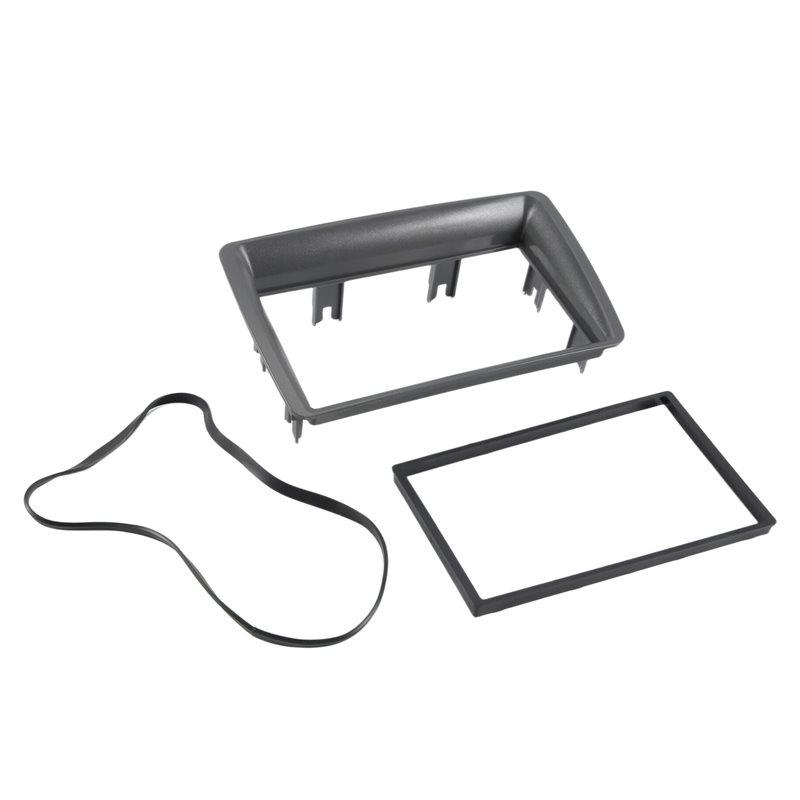 

Portable 7 Inch 2 Din Car Stereo Radio Fascia Audio MP5 Installation Dash Adapter Frame Panel For 2003-2012 FIAT PANDA темно серый