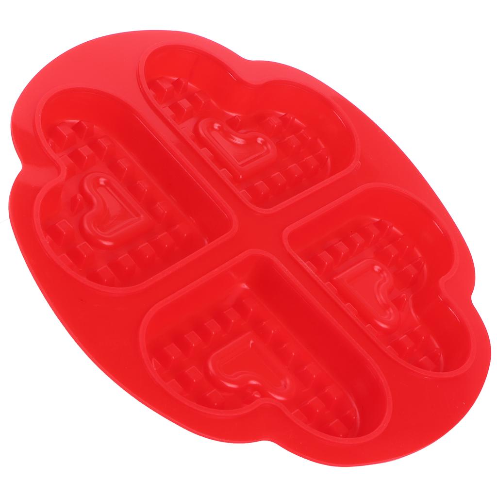 DIY Waffle Mold Reusable Silicone Muffin Cake Mould Baking Utensil Kitchen Accessory(4Grid