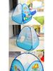 Ocean Adventure Kids Tent Set - Indoor Playhouse & Crawling Tunnel with Foldable Basketball and Ball Pit