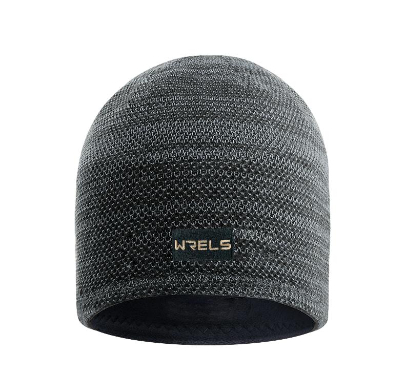 Wrels Knitted Hat Double-Sided Pullover Hat Warm Thickened Winter Hats Windproof Sun-Proof Beanie Hat Elastic Cycling Ski Cap