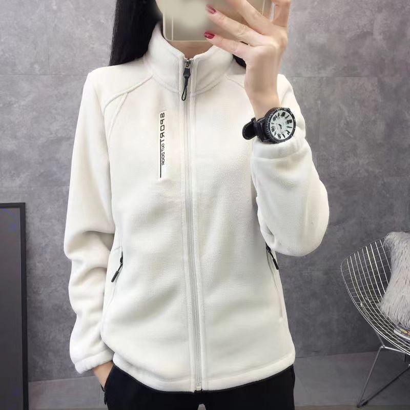 Plus Size Fleece Coats for Women Winter Spring Warm Casual Outdoor Sportswear Hiking Jogging Yoga Lady Cardigan Jackets Chaqueta