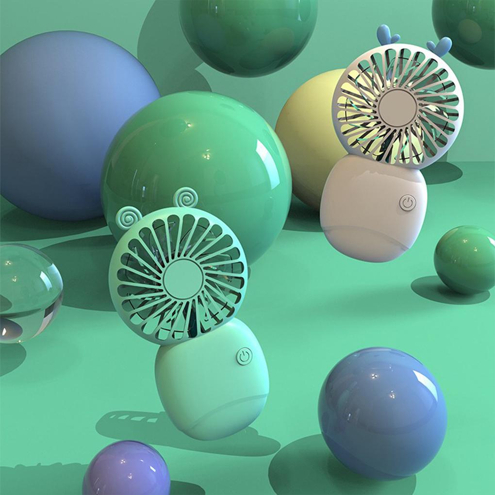 ABS Mini-Taschenventilator mit USB-Aufladung für Kinder, Schüler und Erwachsene, Reise, Handyhalter