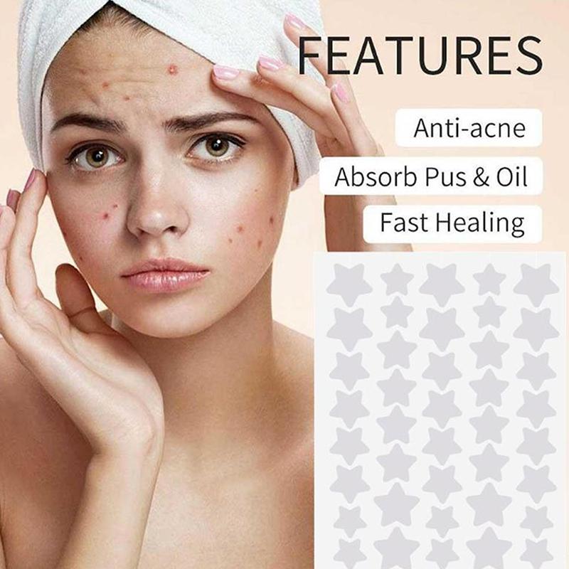 200/400PCS Colorful Combination Acne Patches Star Heart Type Pimple Sticker PE Facial Concealer Acne Marks Cover Patches