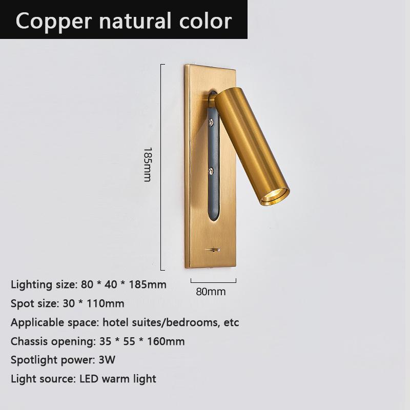 Indoor Led Wall Lamps 3W with USB Charge Wall Lamp Bedroom Living Room  Modern Wall Light Aisle with Switch Wall Sconce