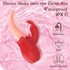 Rabbit Vibrator for Women,Rose Clitoral G Spot Nipple 10 Tongue Licking Vibrating Waterproof Double Stimulation Adult Sex Toy Couples Toys