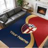 Crystal Velvet Rug Custom Name Text, Soft Non Slip Floor Mat Home DecorBologna FC
