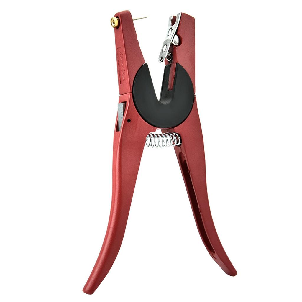 Pig Cattle Ear Tag Plier Livestock Tool for Cow Sheep Goat Farm Animals Red