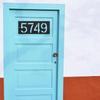 Wrought Iron Custom House Number Sign, Modern Retro Metal Address Plaque, MCM Horizontal Door Number, Unique Gift