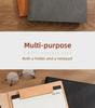 A4 Multi-Function Leather Data Folder with Detachable Notepad