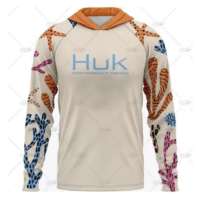 Mens Womens UPF 50 Quick Dry Fishing Hoodie Long Sleeve Sun Protection T-Shirt Summer Outdoor Sports Cycling