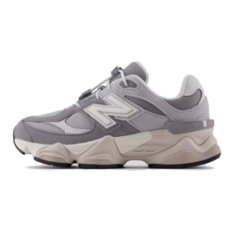 Nové New Balance NB 9060 Protiskluzové Odolné proti opotřebení Nízké Dětské Lifestylové Boty Šedé Dětské PV9060EM