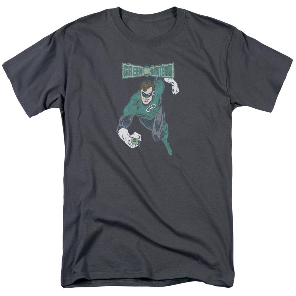26 Green Lantern Desaturated Green Lantern T Shirt Mens Licensed DC Tee Charcoal Unisex T-Shirt XL
