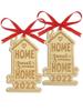Darling Souvenir MADE WITH LOVE Home Sweet Home Ornamento de madeira personalizado Presente de inauguração Decoração de árvore de Natal Pacote de