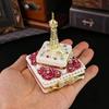 Eiffel Tower Jewelry Box Jewelry Box Cake Rose Souvenir Jewelry Box Bow Ring Earrings Storage