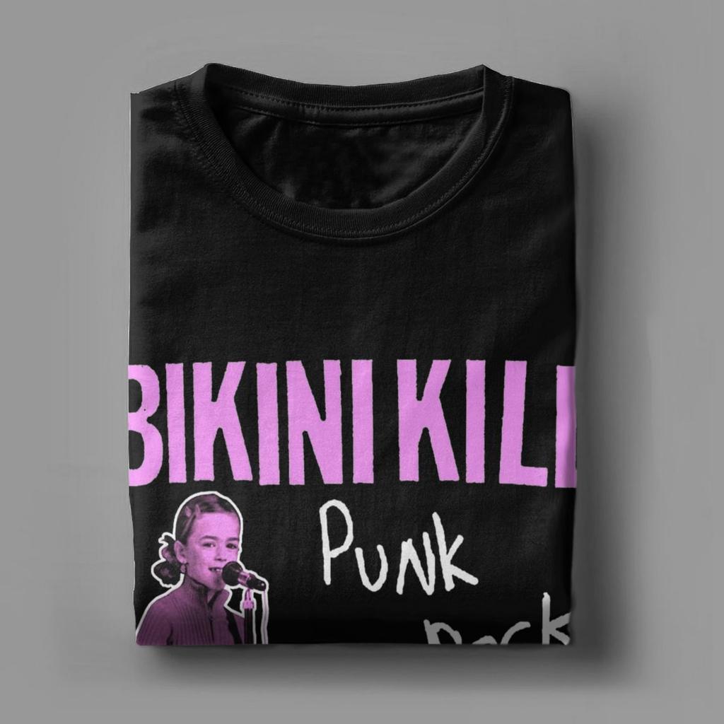 Koszulka Zespołu Bikini Kill Męska Śmieszne Bawełniane Koszulki Okrągły Dekolt Krótki Rękaw T-Shirt Odzież Plus Size