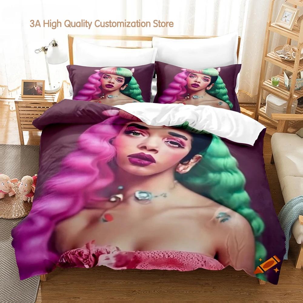 Melanie Martinez Merch Bedding Set Single Twin Full Queen King Size Bed Set Aldult Bedroom Duvetcover Sets Bed Sheet Set Cxg
