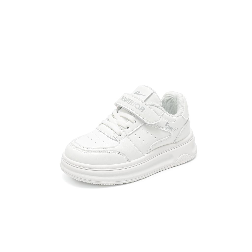 Warrior Synthetic Leather Spring And Autumn Shoes Breathable Low Top Kids Sneakers Kids sneakers White WZ(CL)-1267