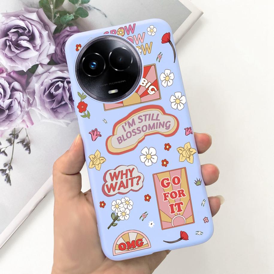 Shockproof Case For Realme 11 5G / Realme 11X Phone Cover Fashion Girls Soft Silicone Funda For Realme11 11 X 2023 RMX3785 Coque