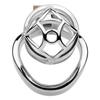 FRRK-11 Male Penis Anti-Escape Training Device Hollow Steel Cock Cage with Multiple Penis Ring Big Cock Lock Cage Erotic Sex Toy