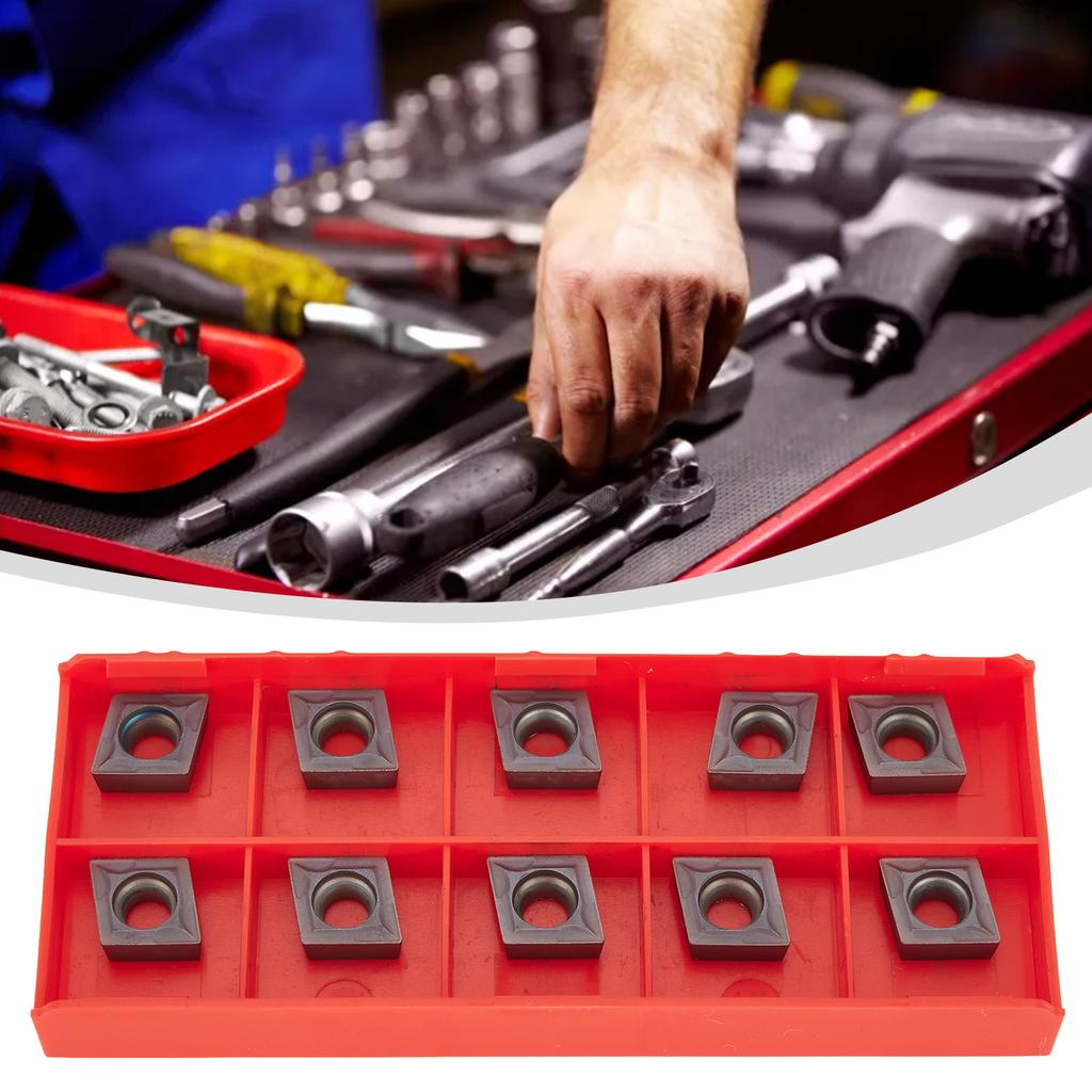 Werkzeug Wendeschneidplatten Mit Box 10 Stück CCMT09T304 VP15TF CNC Wendeschneidplatten Metallbearbeitung Teile Ersatz Zubehör