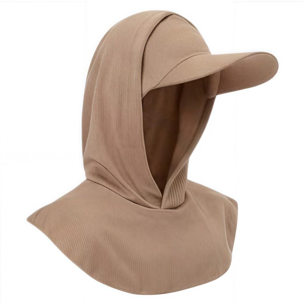 Integrated Neck-protecting Sun Hat Wide Brim Summer Turban Hat  Outdoor, Cycling