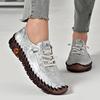 Fashion Sneakers Women Large Size 35-44 Loafers Lace Leather Flat New Spring Casual Comfortable Mom Shoe Mujer Zapatos Chaussure Femme