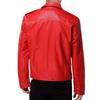 Herren PU Leder Motorrad Lederjacke mit Reißverschluss und mehreren Taschen Herbst Revers Lederjacke Lederjacke Herren
