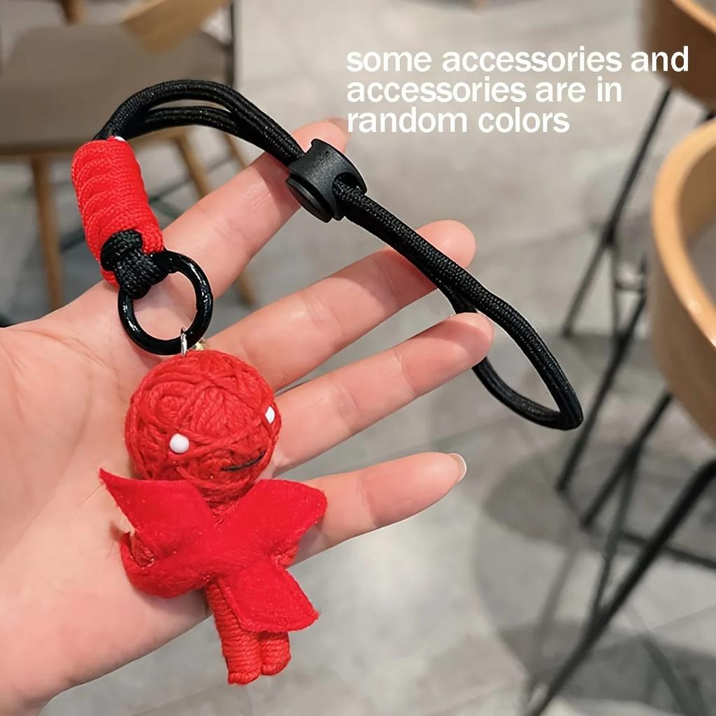 Woolen Voodoo Doll Creative Pendant Mummy Keychain Doll Male and Female Student Bag Hanging Couple Hanging Accessories