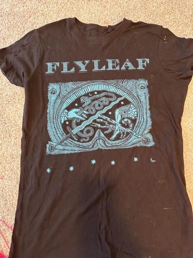 Flyleaf Band Black Short Sleeve Cotton T Shirt Full Size S-5XL Unisex T-Shirt XXL