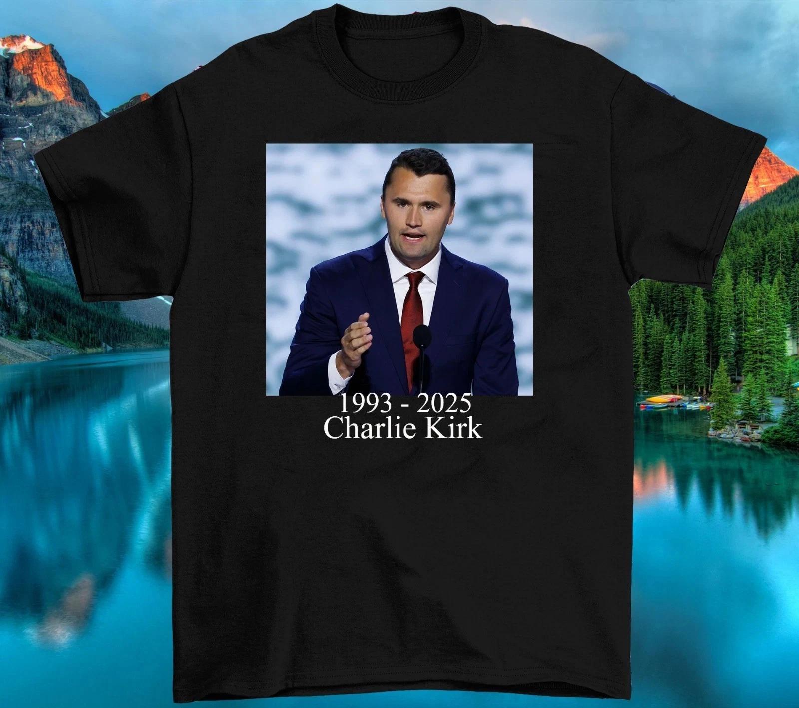 Charlie Kirk Rest In Peace 1993 - 2025 T Shirt Size S-3XL 4XL
