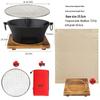 Cast Iron Charcoal Stove & Grill: Outdoor Tea Warmer, Camping BBQ, Hot Pot Fireplace