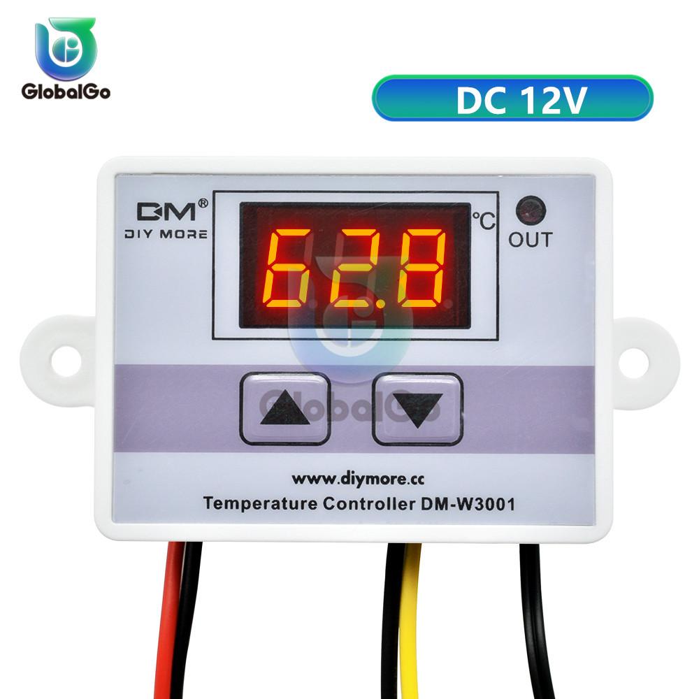 XH-W3001 W3001 LED Digital Thermoregulator Temperature Tester Smart Thermostat Temperature Sensor Controller Relay Output