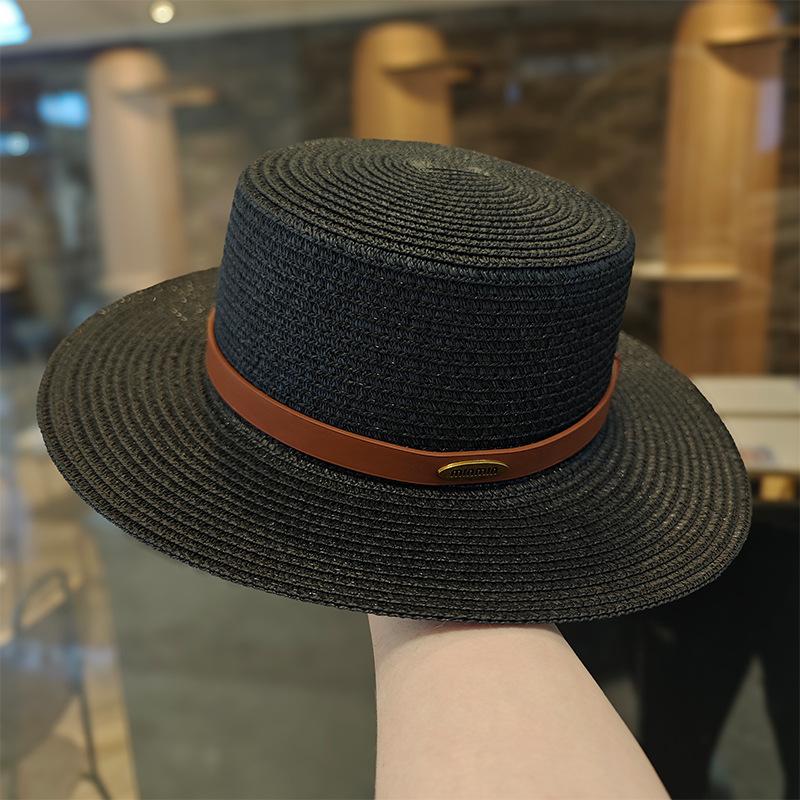 Seaside Beach Hat Lace Straw Hat Children Summer Visor Breathable Sunscreen Bucket Hat Vacation Style Straw Hat