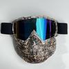 Windproof Outdoor Mask Glasses Men Off-road HD Lens MX MTB ATV Anti-Fog Full Face Protection Tactical Helmet Mask Adjustable