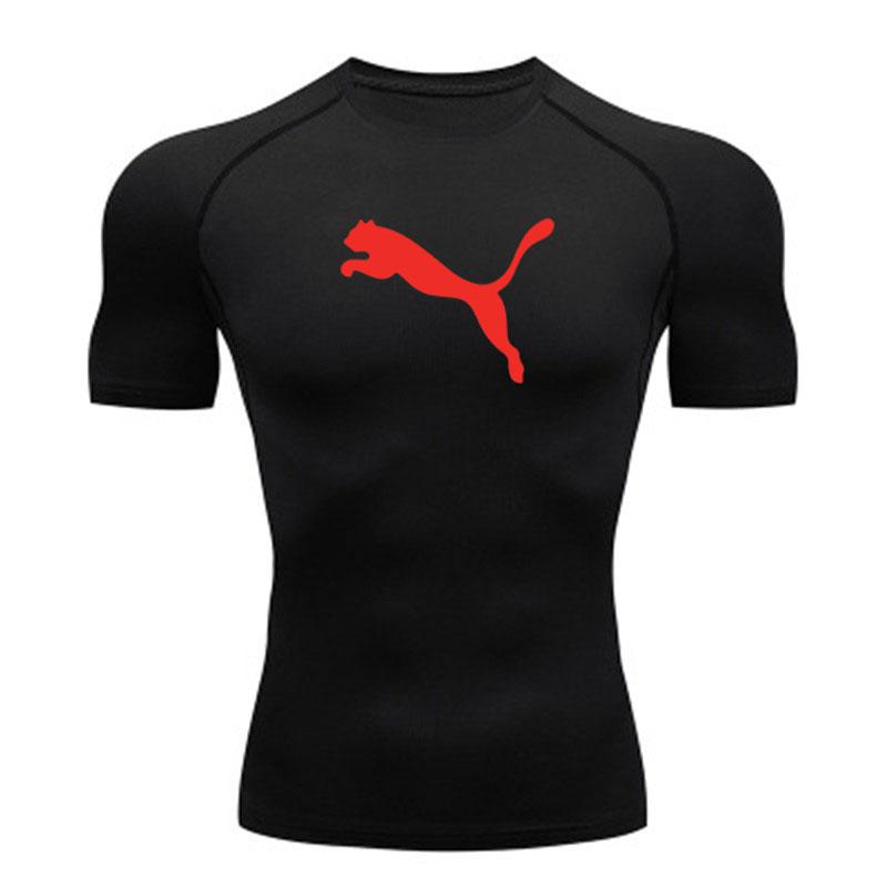 Men's Quick Dry Compression Athletic T-shirt, Breathable Str
