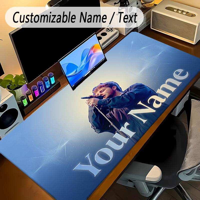 Large Mouse PadAlex Warren Custom Name Text Personalized Desk Mat Non Slip Gaming Pad