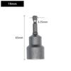 Grey Socket Wrench Chrome Vanadium Steel Easy Handling
