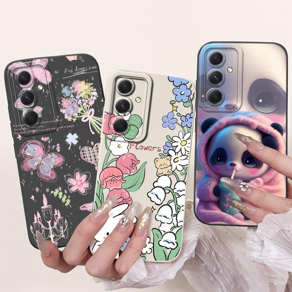 For Samsung S23 FE S 23 Plus Ultra Case Cute Cat Luxury Funny Girl Silicone Phone Case For Samsung S23 Ultra Funda Coque Capa