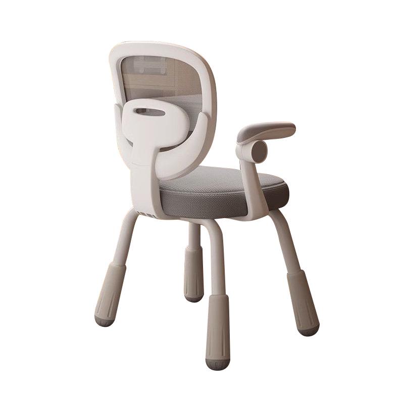Height-Adjustable Kids' Study Chair with Armrests and Swivel Backrest