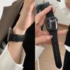 High Quality Leather Loop For Apple Watch Band Women 11/10/9/8/7/6/5/4/3/2/1 SE 38mm 40mm 41mm 42mm 44mm 45mm 46mm 49mm Strap